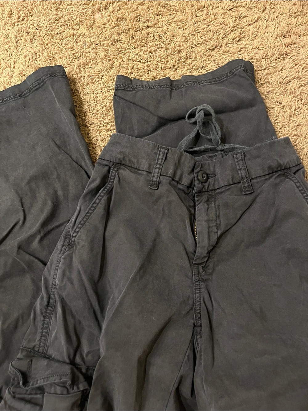 American Eagle Outfitters Black Drawstring Jogger Pants